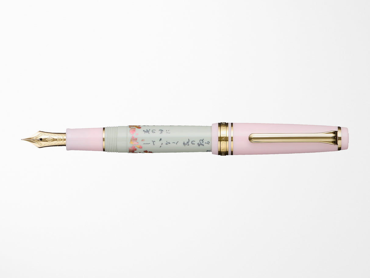 Sailor Pro Gear Slim Fountain Pen - Seasonal Waka Poetry - Spring