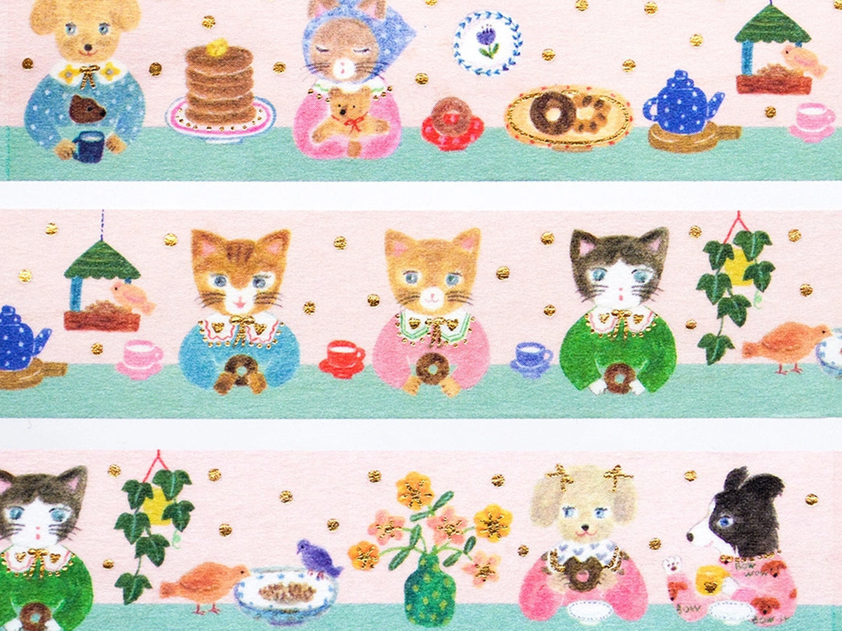 Snack Time Gold Foil Washi Tape