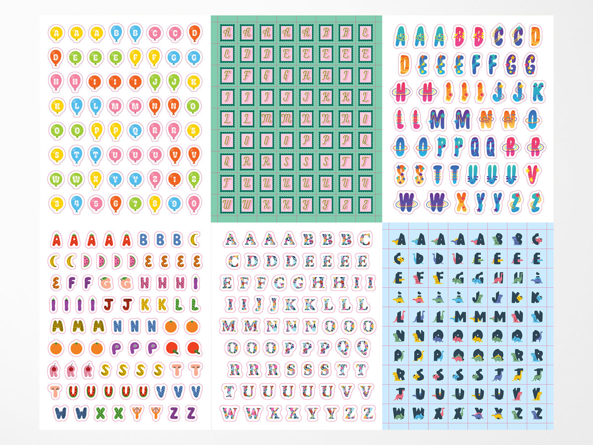 So. Many. Letter Stickers. - Alphabet Sticker Book