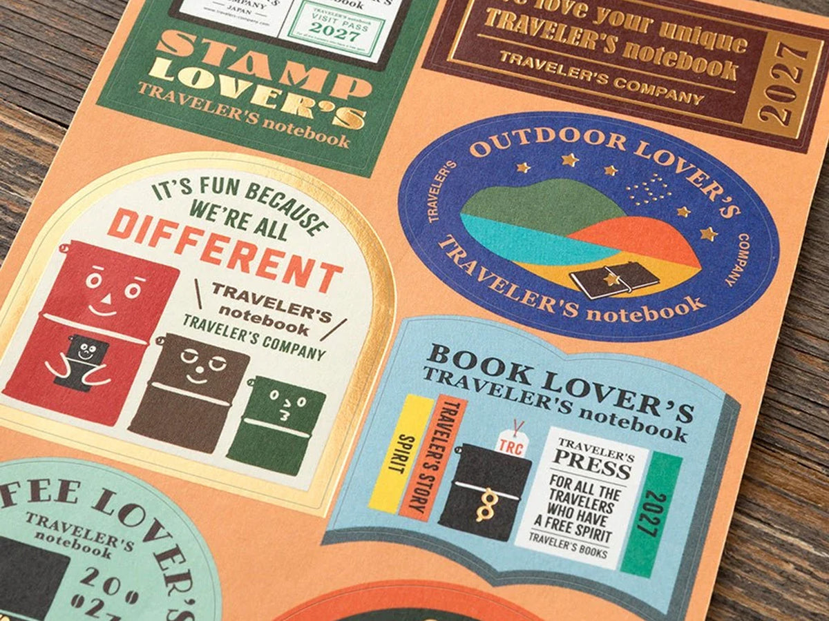 TRAVELER'S Notebook 2027 Customized Sticker Set For Diary