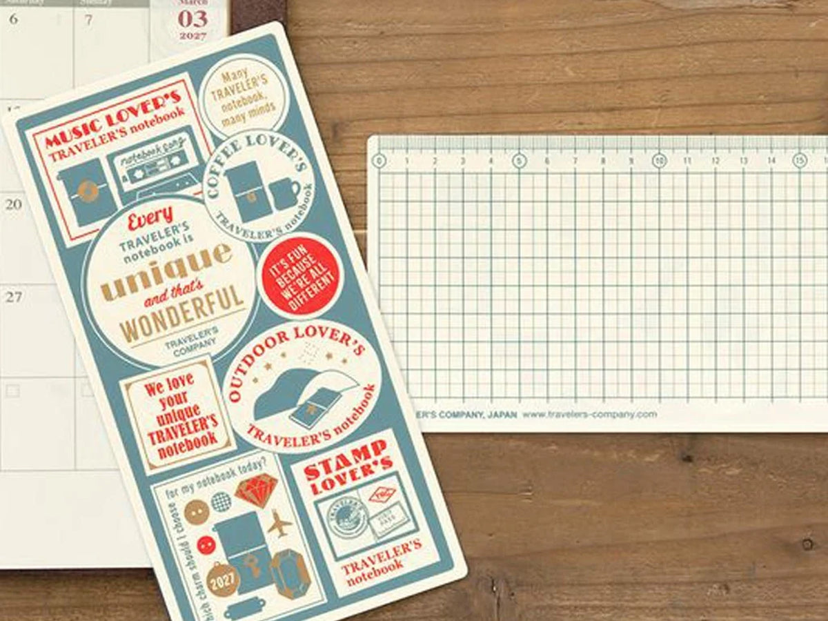 TRAVELER'S Notebook 2027 Plastic Sheet - Regular Size