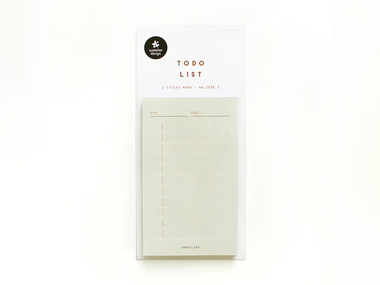 To Do List Sticky Memo 1936