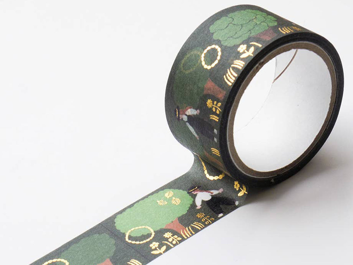 Walk In The Woods Gold Foil Washi Tape