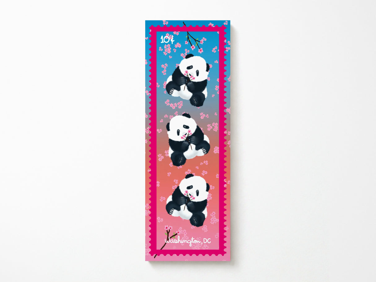 Washington D.C. Stamp Bookmark Panda