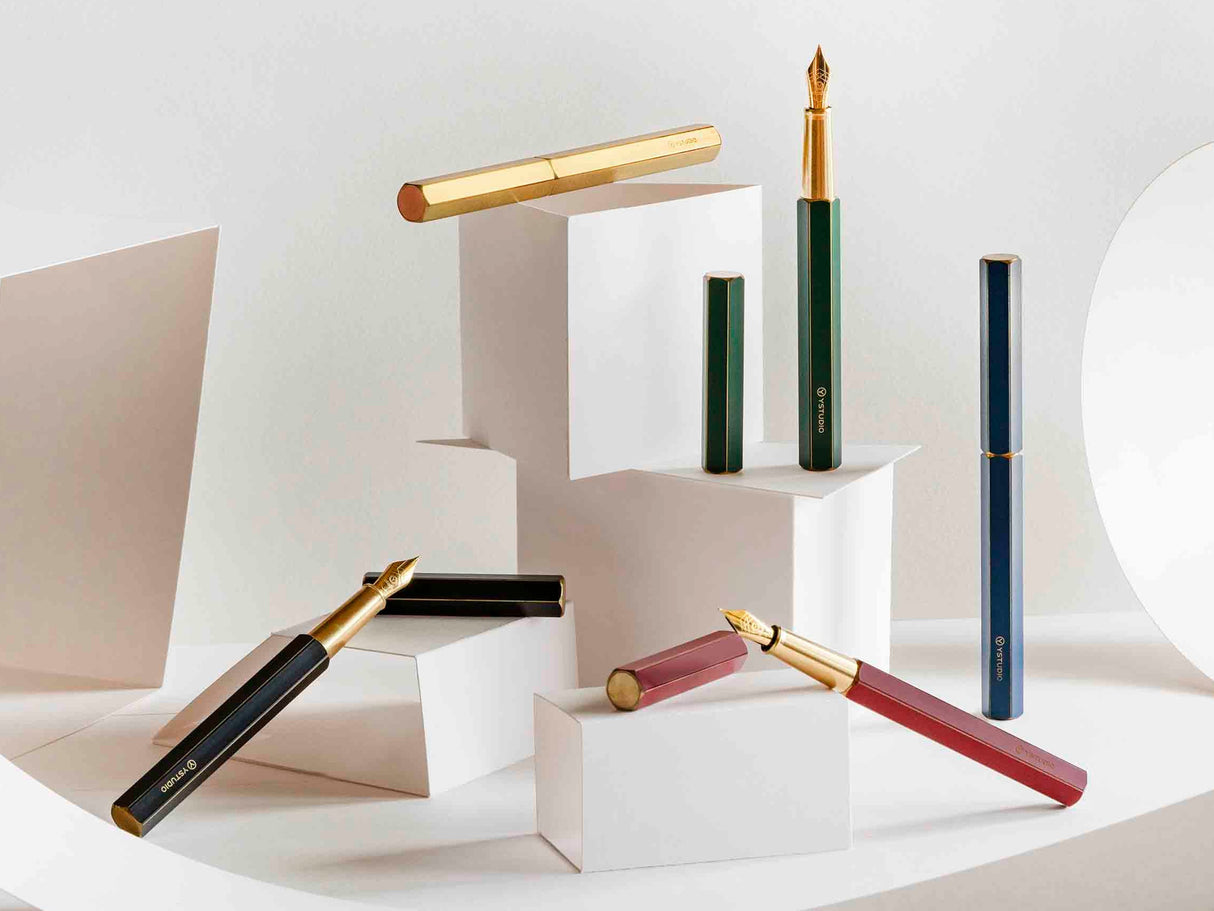 Ystudio Revolve Fountain Pen - Black