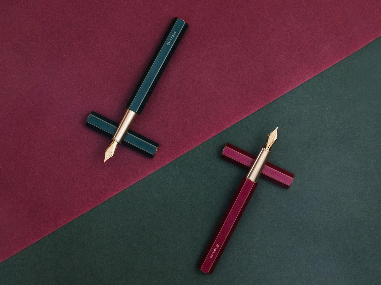 Ystudio Revolve Fountain Pen - Brass