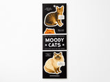 Moody Cats Magnetic Bookmark Set