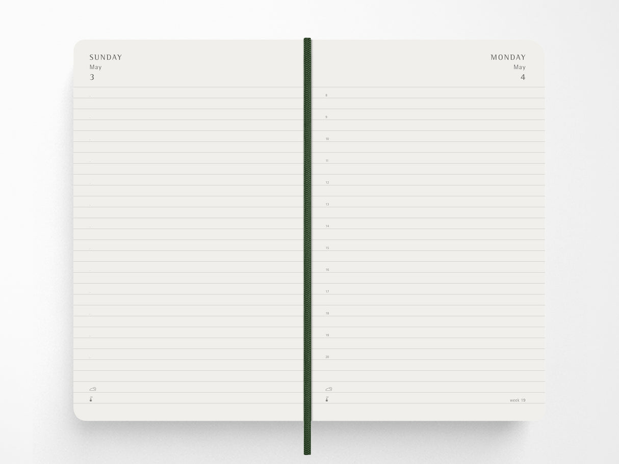Moleskine 2027 Daily Planner - Myrtle Green Hardcover