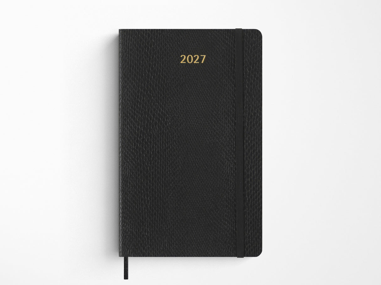 Moleskine 2027 Weekly Planner - Precious & Ethical Vegea - Black