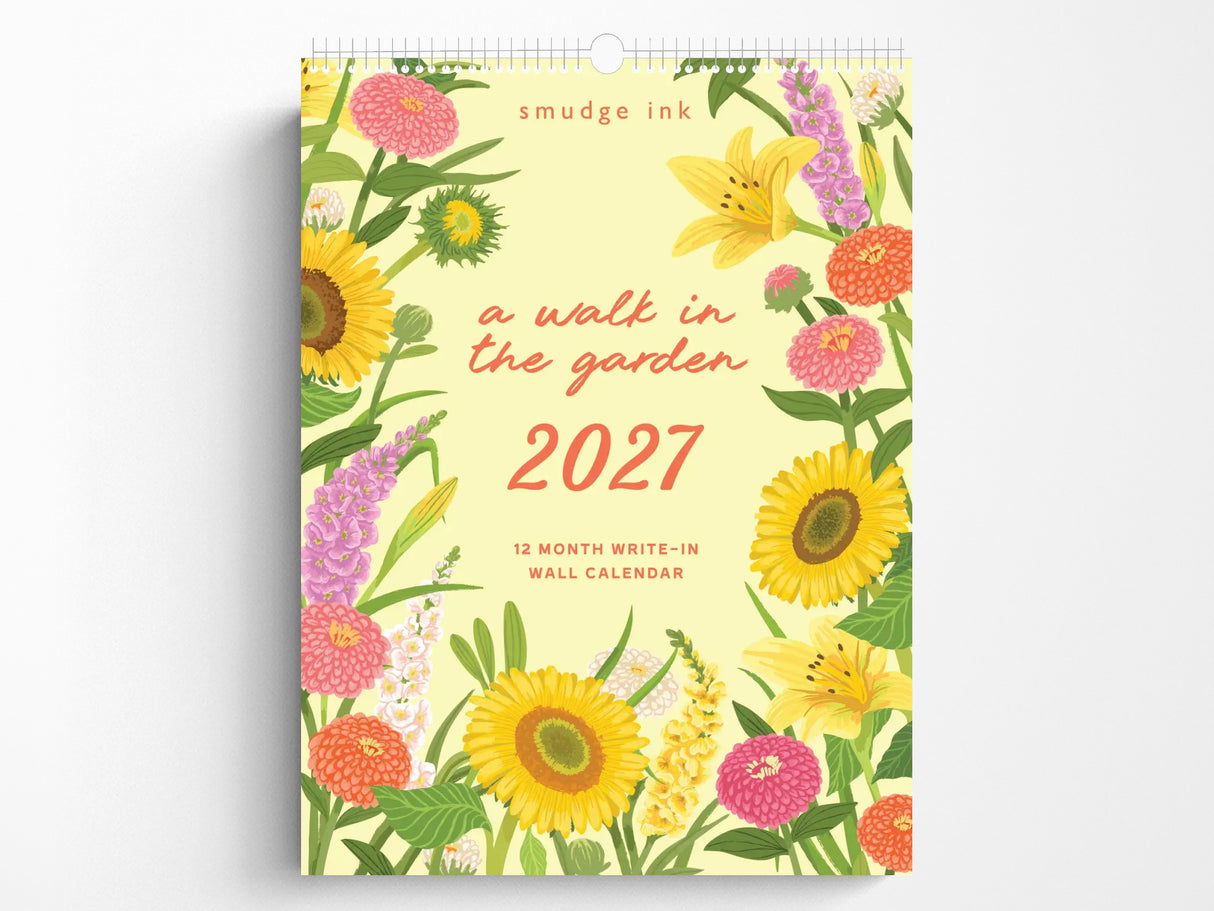 2027 Walk In The Garden Wall Calendar
