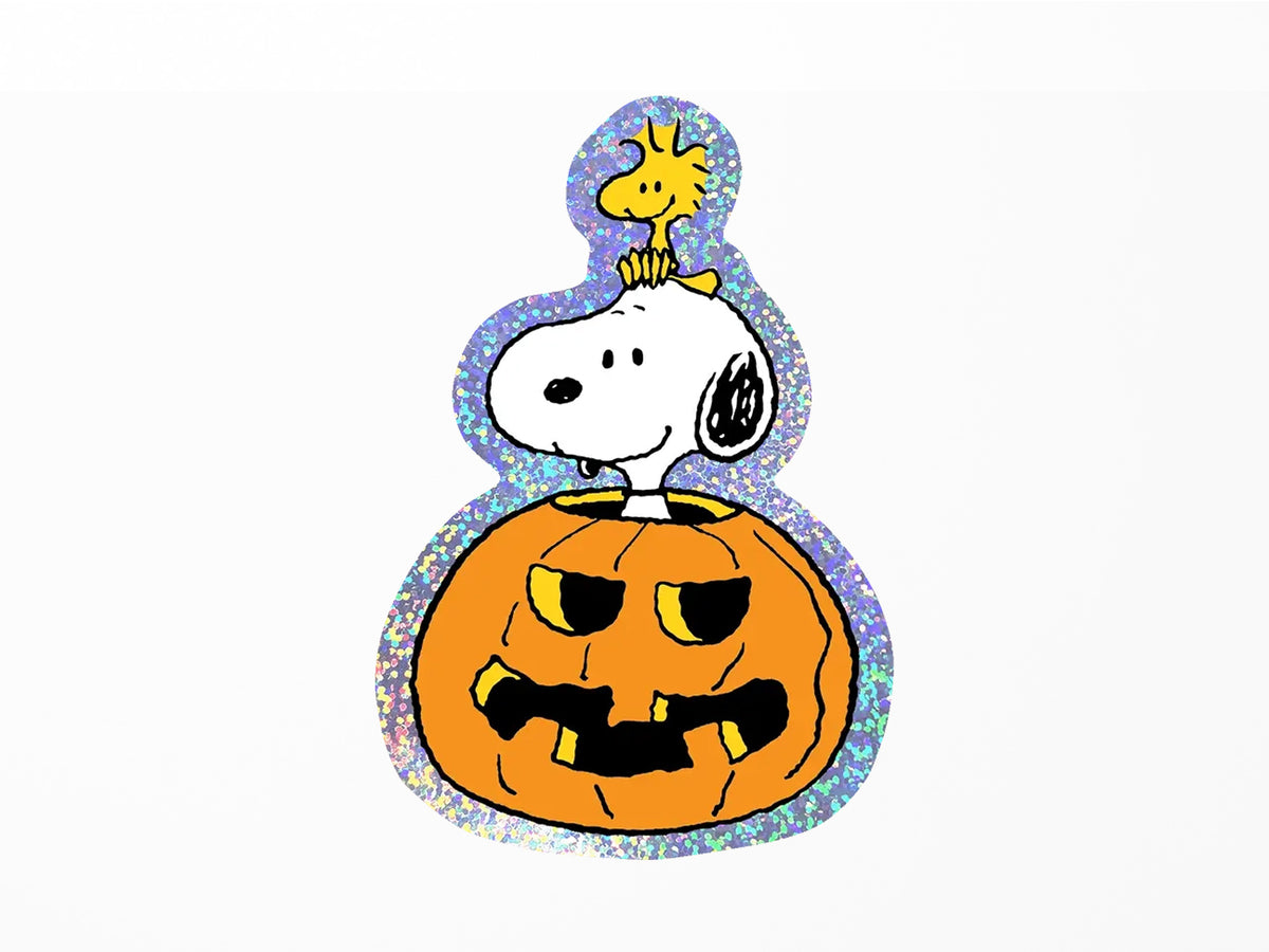Pumpkin Snoopy Die Cut Sticker