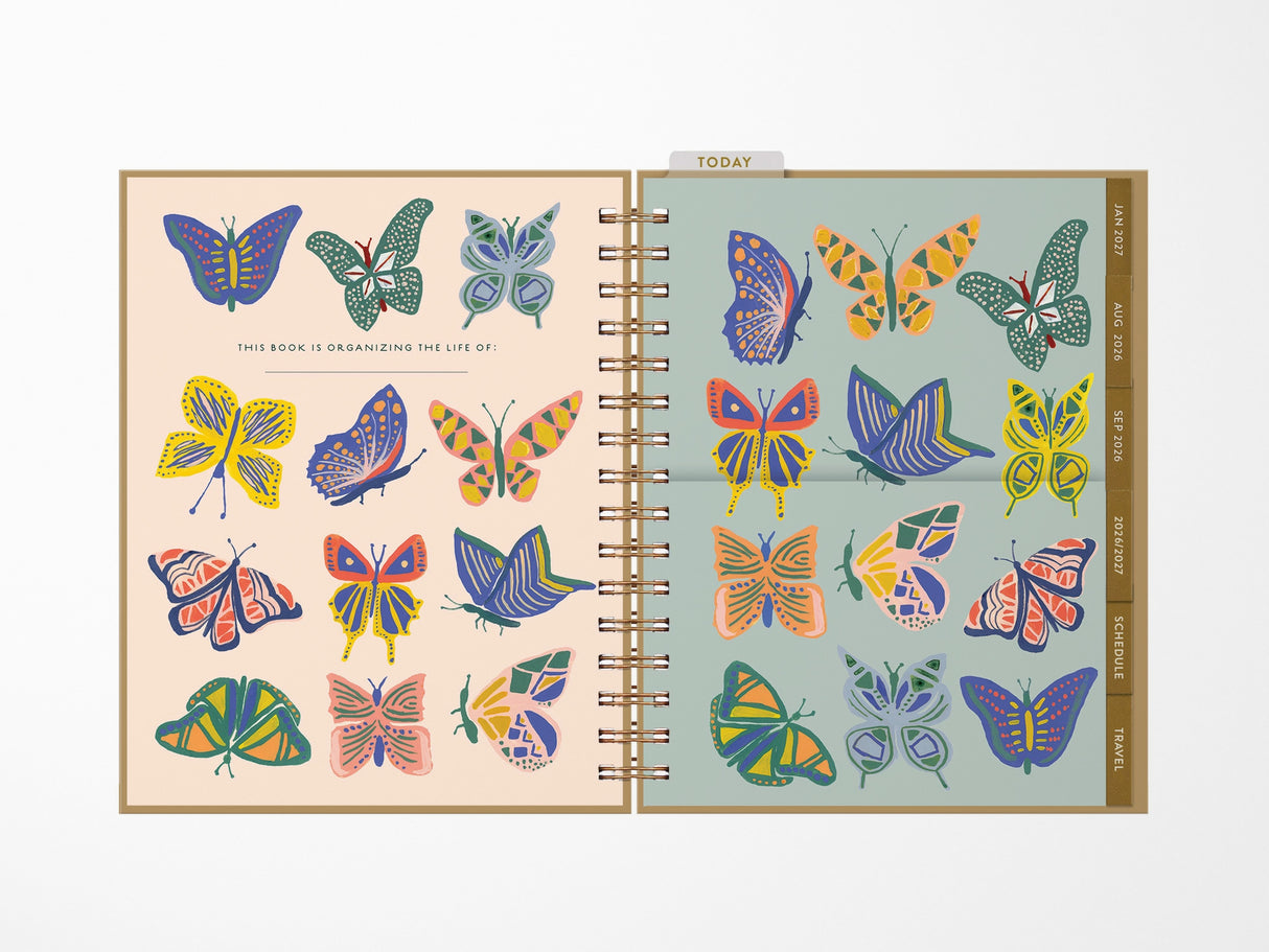 2026-2027 Butterfly Beauties Seedlings 17 Month Planner