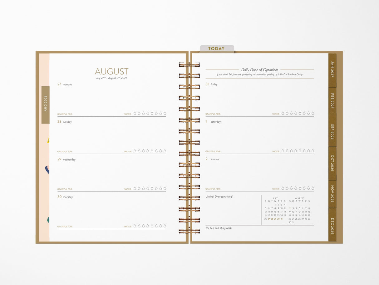 2026-2027 Butterfly Beauties Seedlings 17 Month Planner