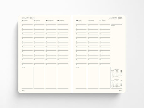 2026-2027 Leuchtturm 1917 18 Month Academic Week Planner - Forest Green