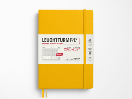 2026-2027 Leuchtturm 1917 18 Month Academic Week Planner - Sunflower