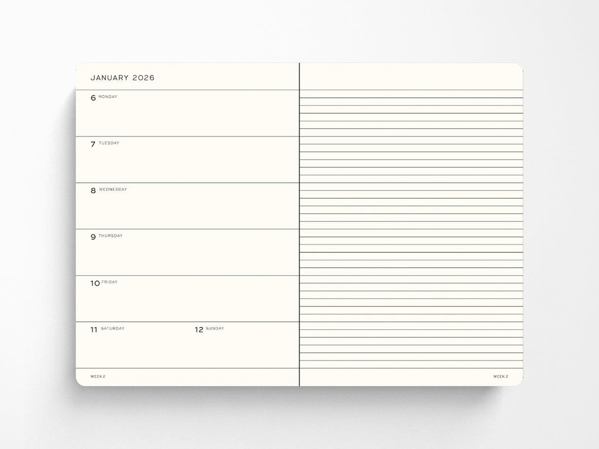 2026-2027 Leuchtturm 1917 18 Month Weekly Planner & Notebook - Forest Green