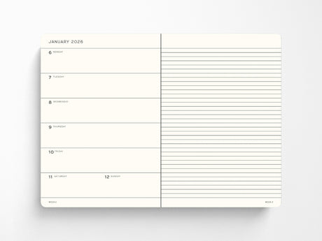 2026-2027 Leuchtturm 1917 18 Month Weekly Planner & Notebook - Sunflower