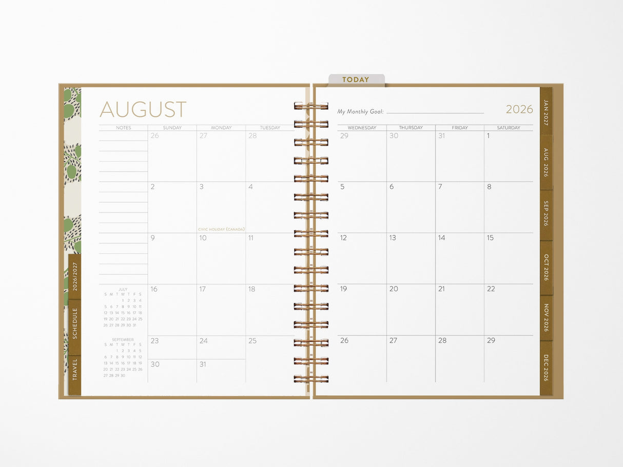 2026-2027 Menagerie Seedlings 17 Month Planner