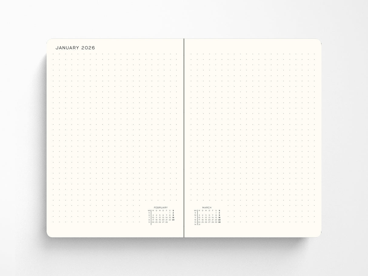 2027 Leuchtturm 1917 Daily Planner Dotted - BLACK