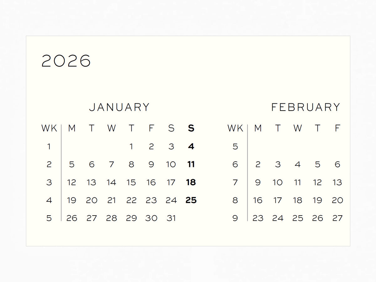 2027 Leuchtturm 1917 Weekly Planner & Notebook - BLACK Dotted