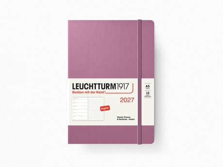 2027 Leuchtturm 1917 Weekly Planner & Notebook - DUSTY ROSE Dotted