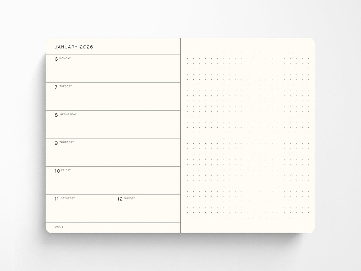 2027 Leuchtturm 1917 Weekly Planner & Notebook - INDIGO Dotted