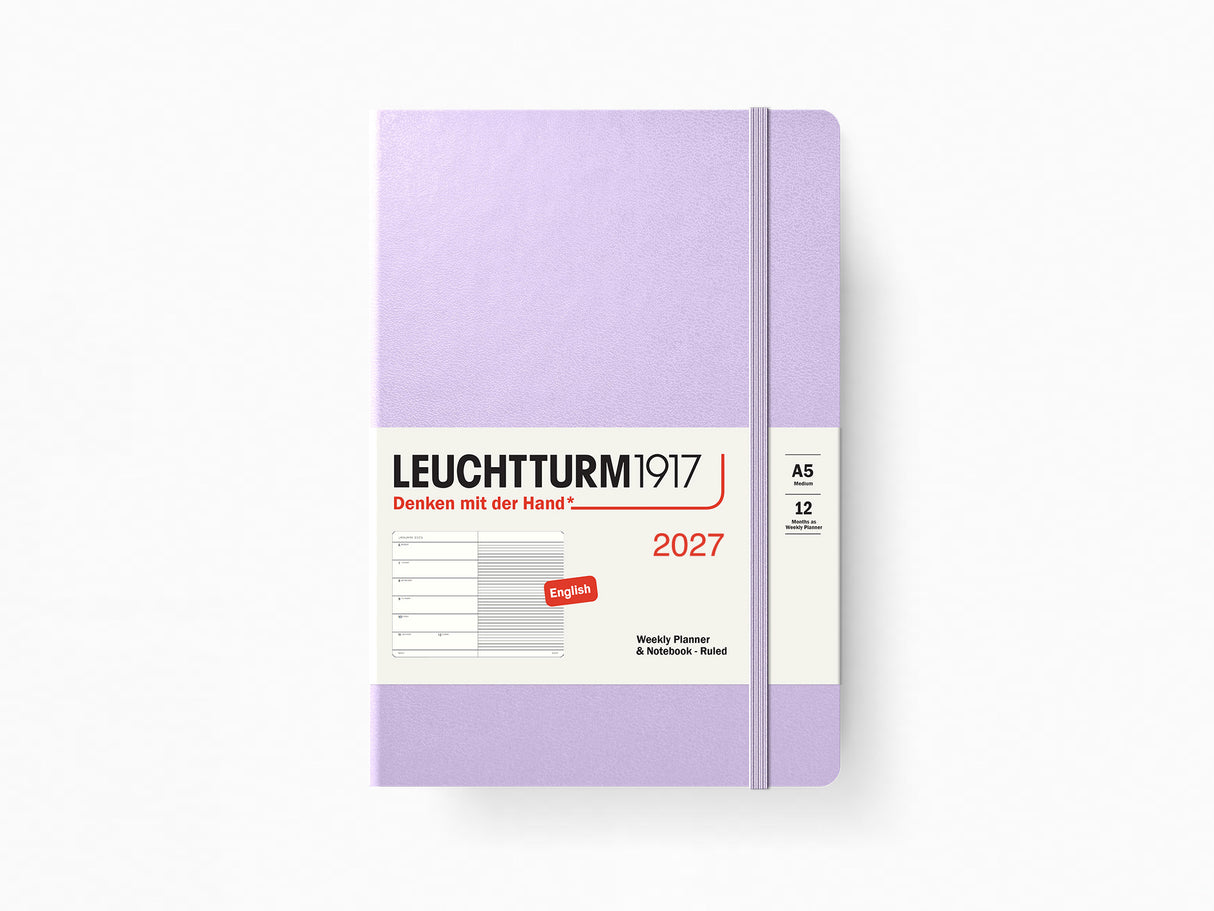 2027 Leuchtturm 1917 Weekly Planner & Notebook - LILAC Softcover