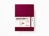 2027 Leuchtturm 1917 Weekly Planner & Notebook - PORT RED Softcover