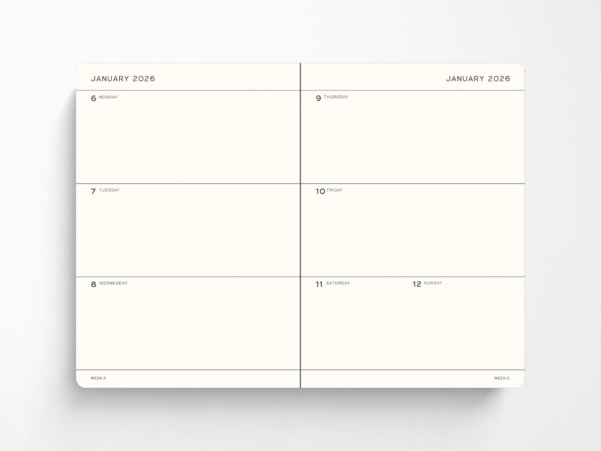 2027 Leuchtturm 1917 Weekly Planner - DUSTY ROSE