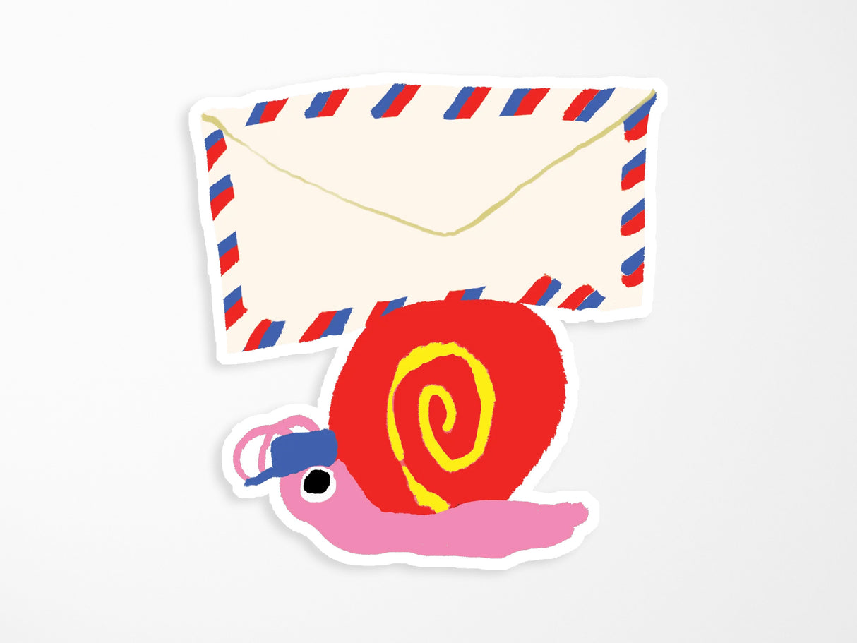 Snail and Mail Vinyl Sticker