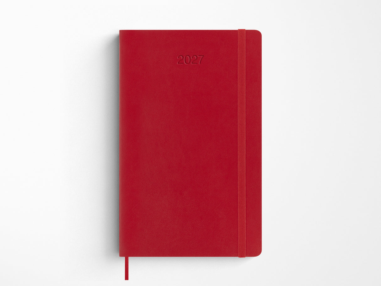 Moleskine 2027 Daily Planner - Scarlet Red Soft Cover