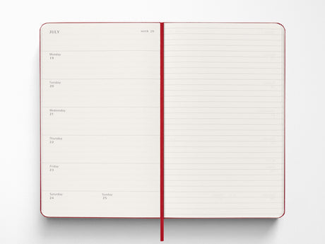 Moleskine 2027 Weekly Planner - Scarlet Red Hardcover