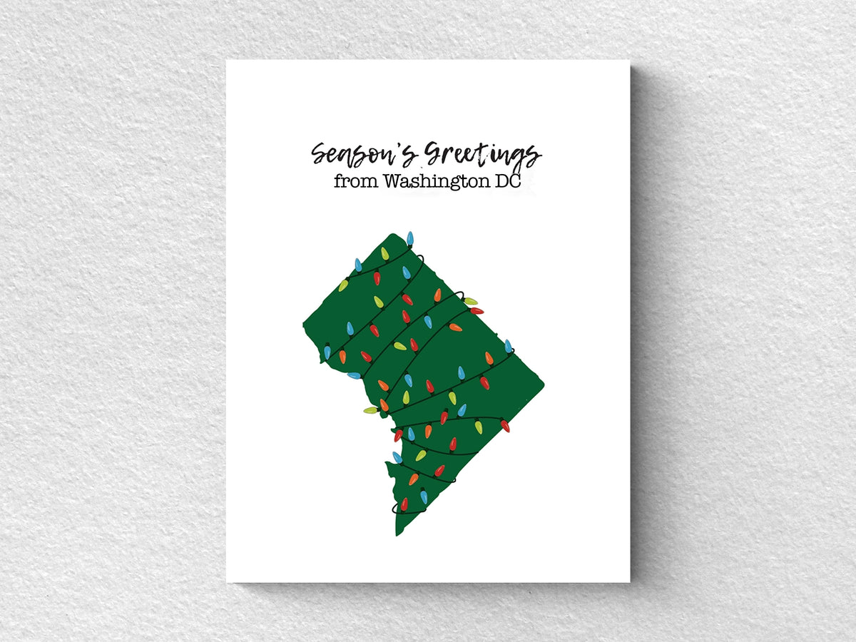 Washington DC Christmas Greeting Cards - Set of 6