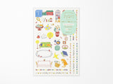 Midori Yuru Log Sticker 2 Sheets - Daily Life