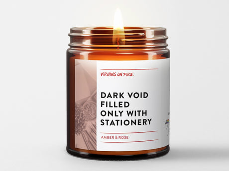 Dark Void Filled Only with Stationery Soy Wax Candle