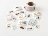 Midori Yuru Log Roll Sticker Animal Emotion