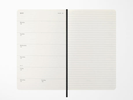 Moleskine 2027 Weekly Planner - Precious & Ethical Vegea - Black