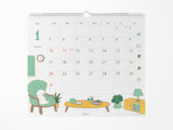 Midori Wall Calendar 2027 - Dog
