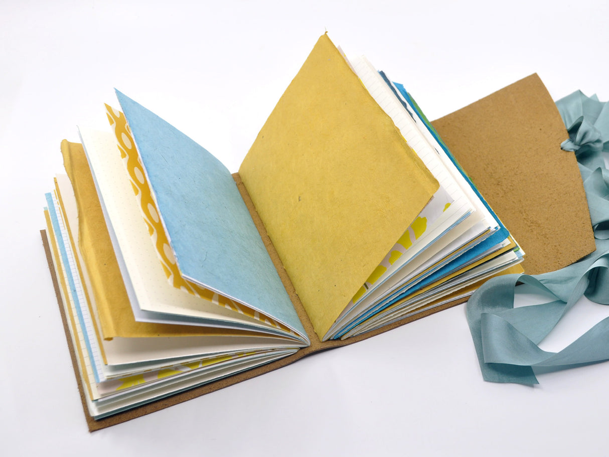 Beach Day One of a Kind Leather Journal