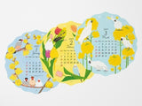 Midori Wall Calendar 2027 - Die Cut Bird