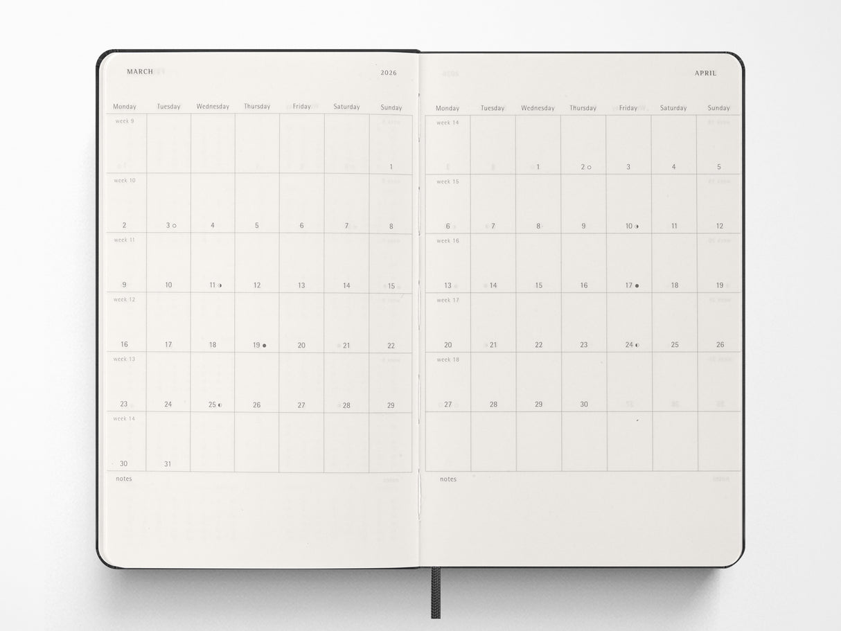 Moleskine 2027 Daily Planner - Black Hardcover