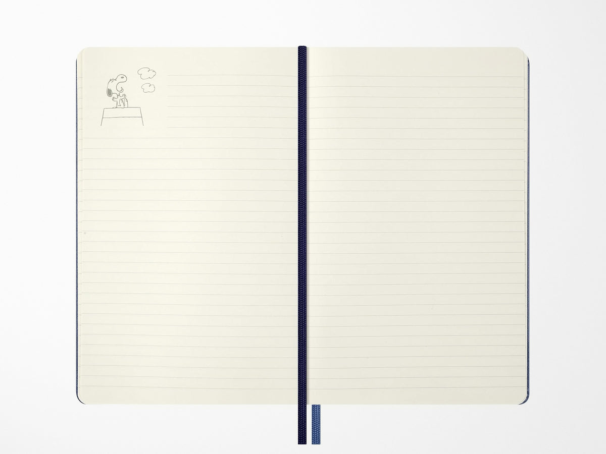 Moleskine x Peanuts Limited Edition Snoopy Large Blue Ruled Page Notebook