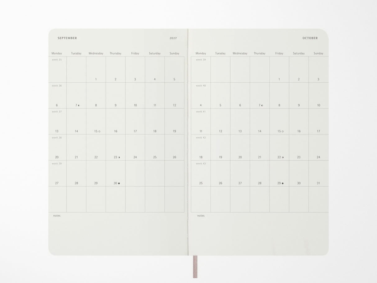 Moleskine 2027 Weekly Planner - Precious & Ethical Vegea - Sage Green