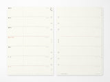 PLOTTER Refill Weekly Schedule Refill 2027 - A5 Size