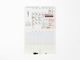 Midori Wall Calendar With White Board 2027 - Family Edition