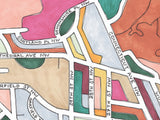 Woodley Park Art Map Poster