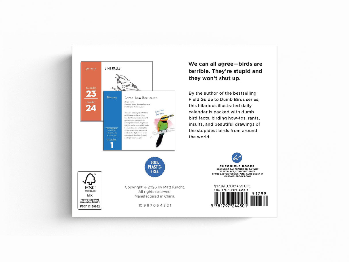 The Field Guide to Dumb Birds 2027 Daily Calendar