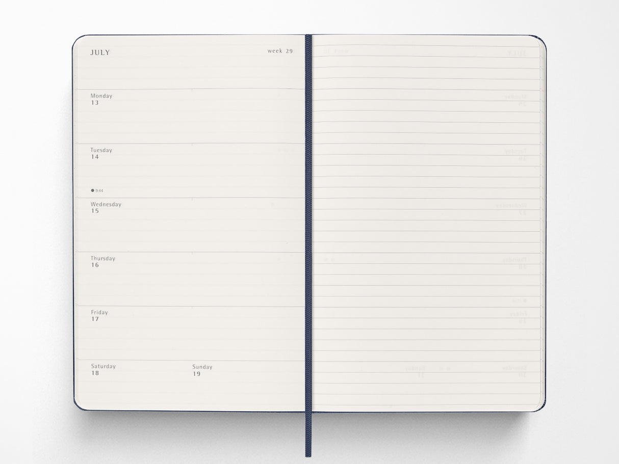 Moleskine 2027 Weekly Planner - Sapphire Blue Hardcover