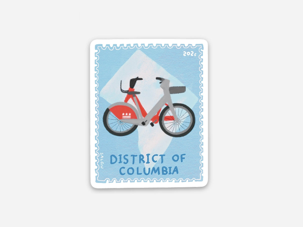 DC Bikes Stamp Sized Vinyl Sticker