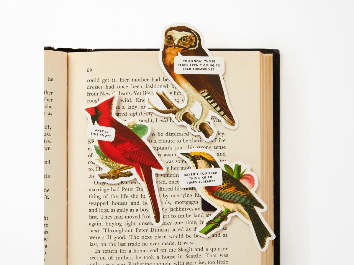 Salty Birds Magnetic Bookmark Set